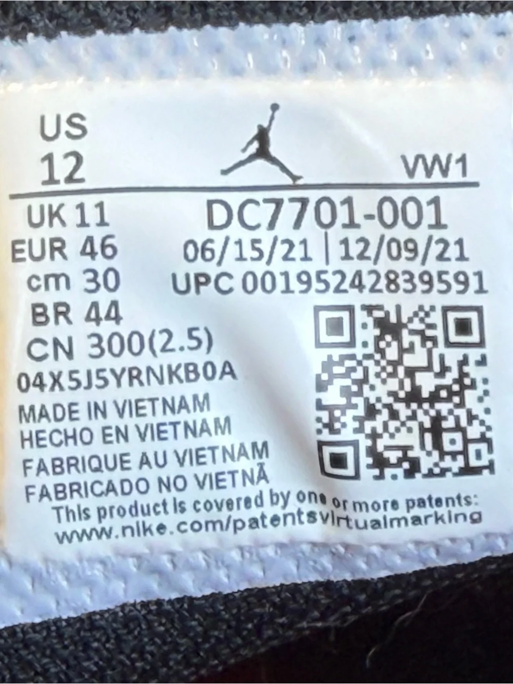 Nike Air Jordan One Take 3 Men's sz12 Black Gray Red Basketball Shoes DC7701-001